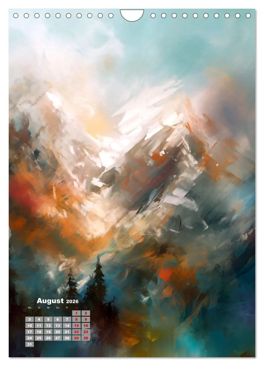 Bild: 9783516317534 | Abstrakte Landschaften (Wandkalender 2026 DIN A4 hoch), CALVENDO...