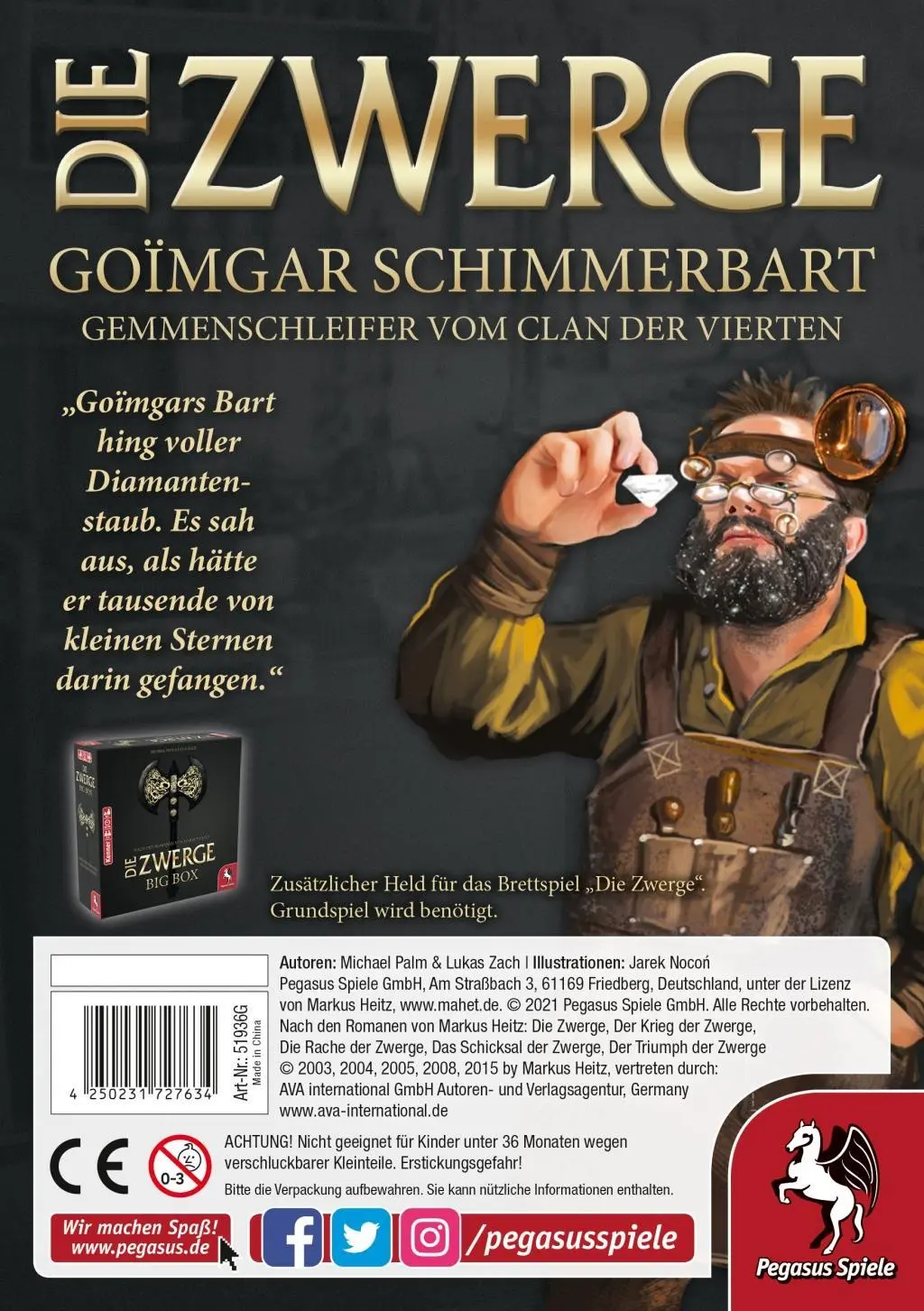 Cover: 4250231727634 | Die Zwerge Charakterpack: Goimgar | Lukas Zach | Spiel | Brettspiel