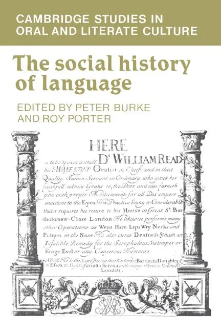 Cover: 9780521317634 | The Social History of Language | Peter Burke (u. a.) | Taschenbuch
