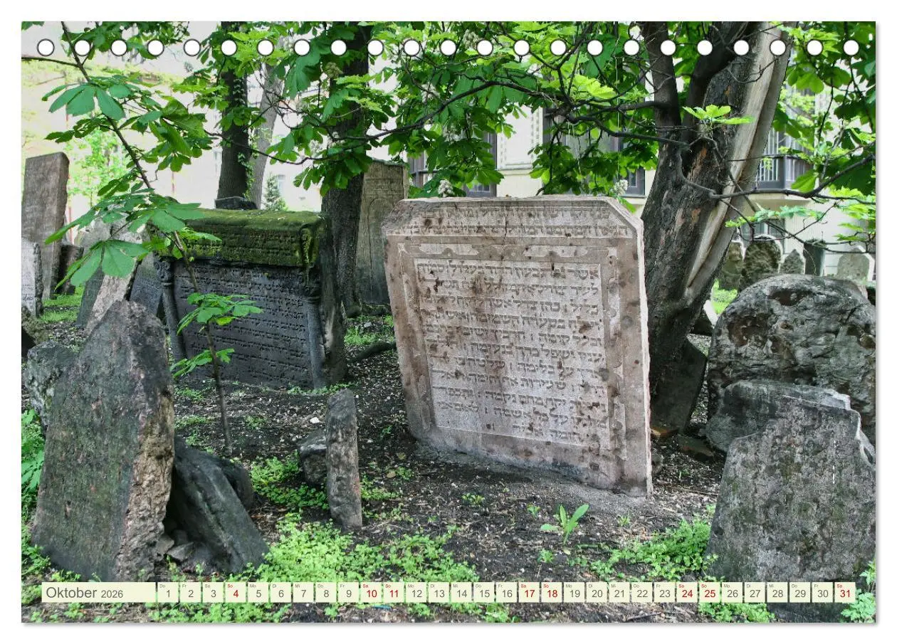 Bild: 9783457527634 | Prag. Jüdischer Friedhof und Synagogen (Tischkalender 2026 DIN A5...