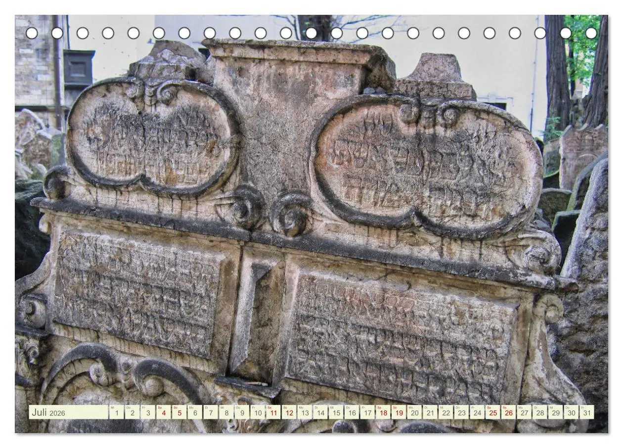 Bild: 9783457527634 | Prag. Jüdischer Friedhof und Synagogen (Tischkalender 2026 DIN A5...