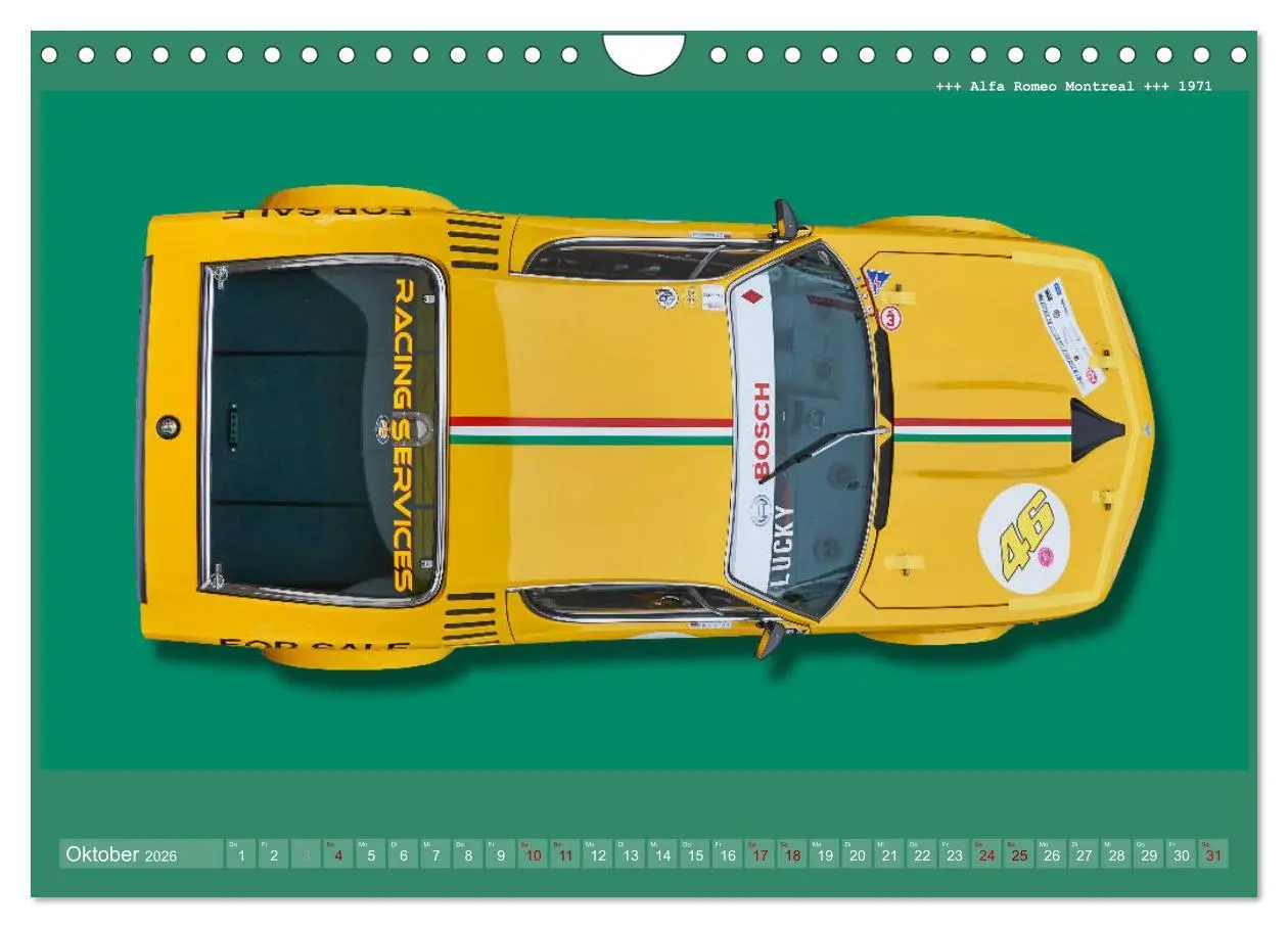 Bild: 9783457697634 | Tourenwagen Classics (Wandkalender 2026 DIN A4 quer), CALVENDO...