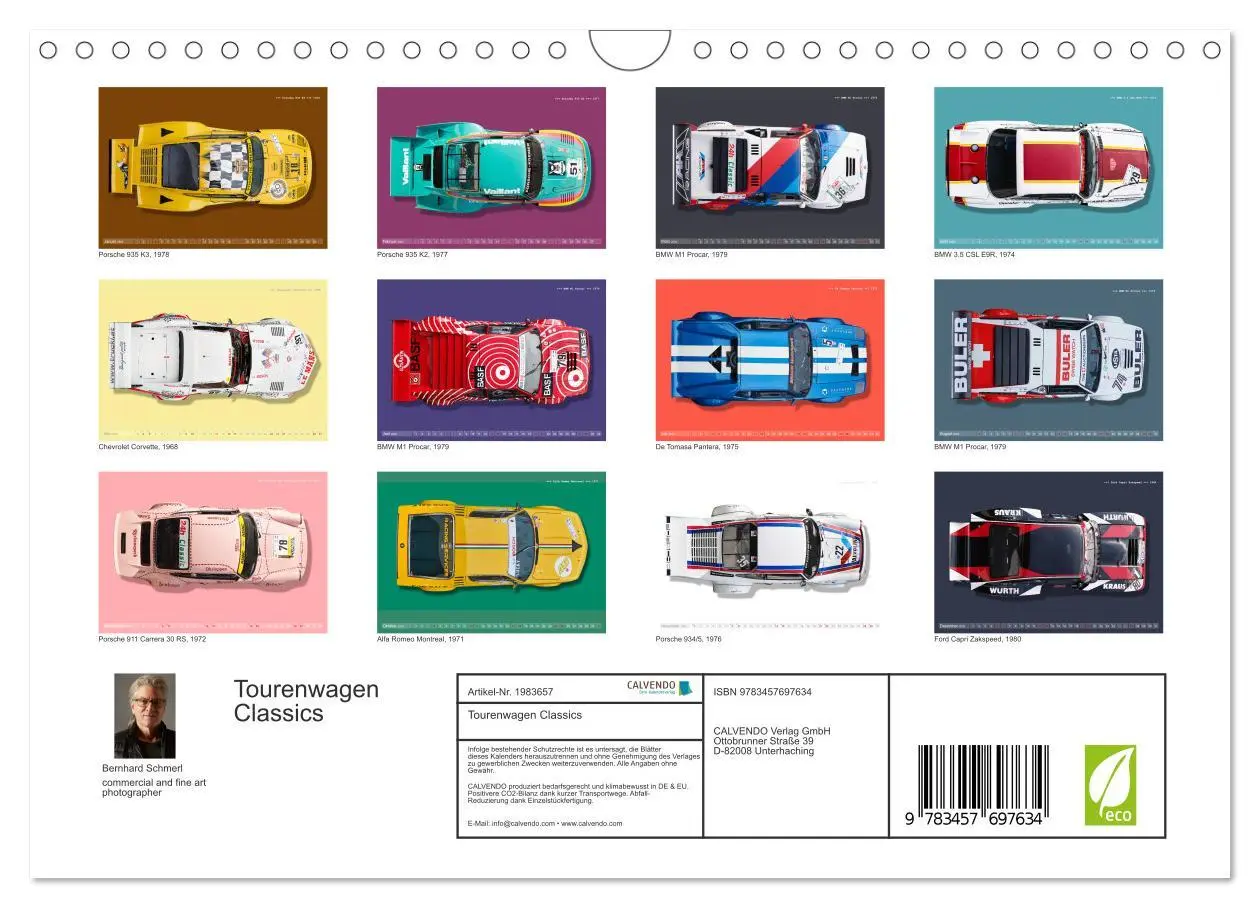 Bild: 9783457697634 | Tourenwagen Classics (Wandkalender 2026 DIN A4 quer), CALVENDO...