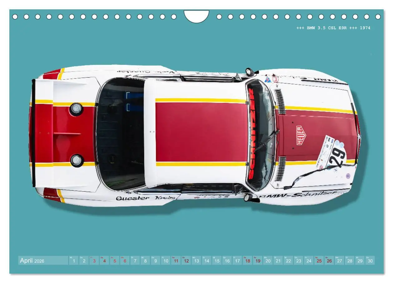 Bild: 9783457697634 | Tourenwagen Classics (Wandkalender 2026 DIN A4 quer), CALVENDO...