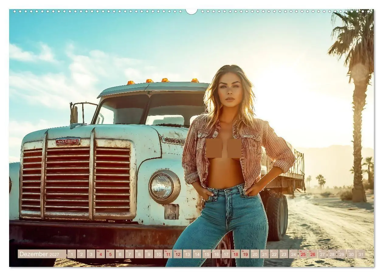 Bild: 9783569017634 | Sexy Trucker Girls (Wandkalender 2027 DIN A2 quer), CALVENDO...
