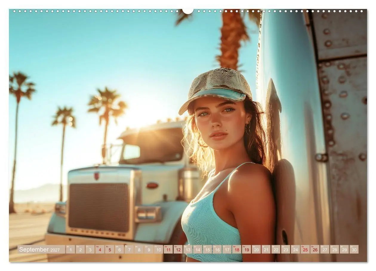 Bild: 9783569017634 | Sexy Trucker Girls (Wandkalender 2027 DIN A2 quer), CALVENDO...
