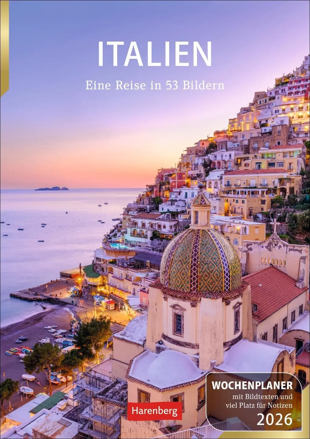 Cover: 9783840037634 | Italien Wochenplaner 2026 - Eine Reise in 53 Bildern | Schnober-Sen