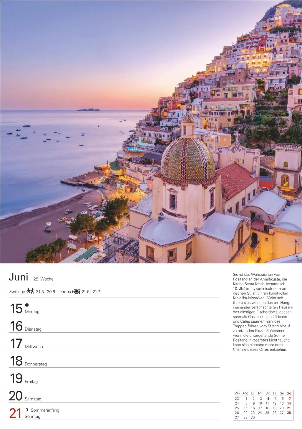 Bild: 9783840037634 | Italien Wochenplaner 2026 - Eine Reise in 53 Bildern | Schnober-Sen