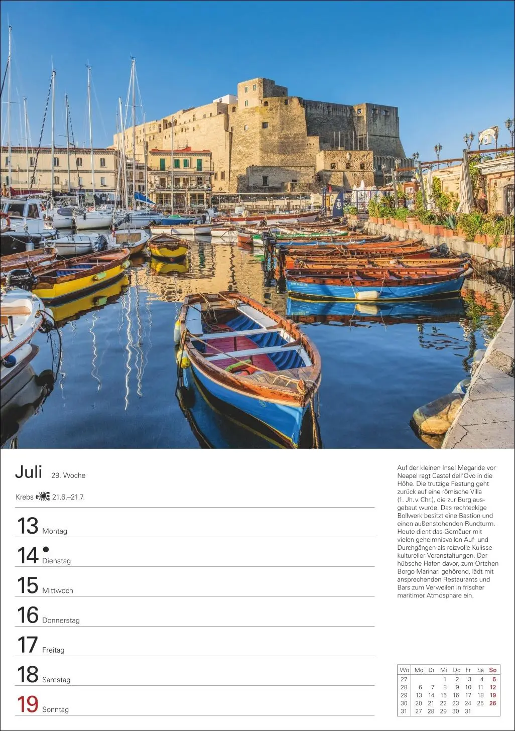 Bild: 9783840037634 | Italien Wochenplaner 2026 - Eine Reise in 53 Bildern | Schnober-Sen