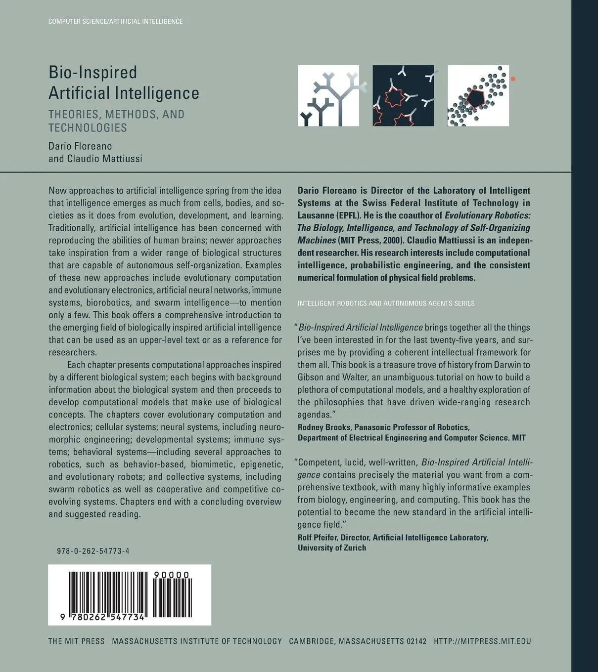 Rückseite: 9780262547734 | Bio-Inspired Artificial Intelligence | Dario Floreano (u. a.) | Buch