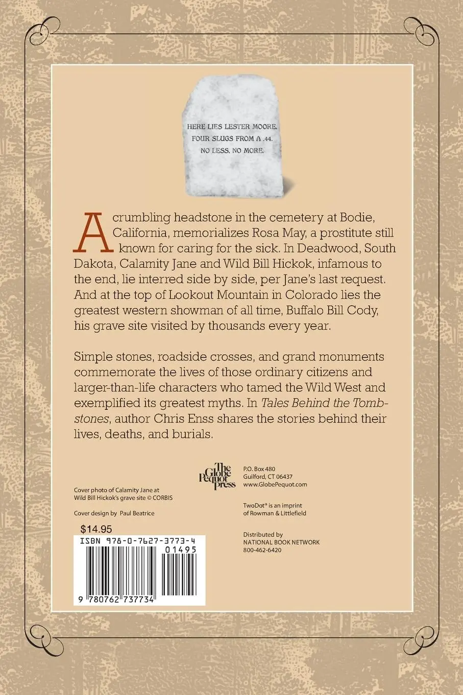 Rückseite: 9780762737734 | Tales Behind the Tombstones | Chris Enss | Taschenbuch | Englisch