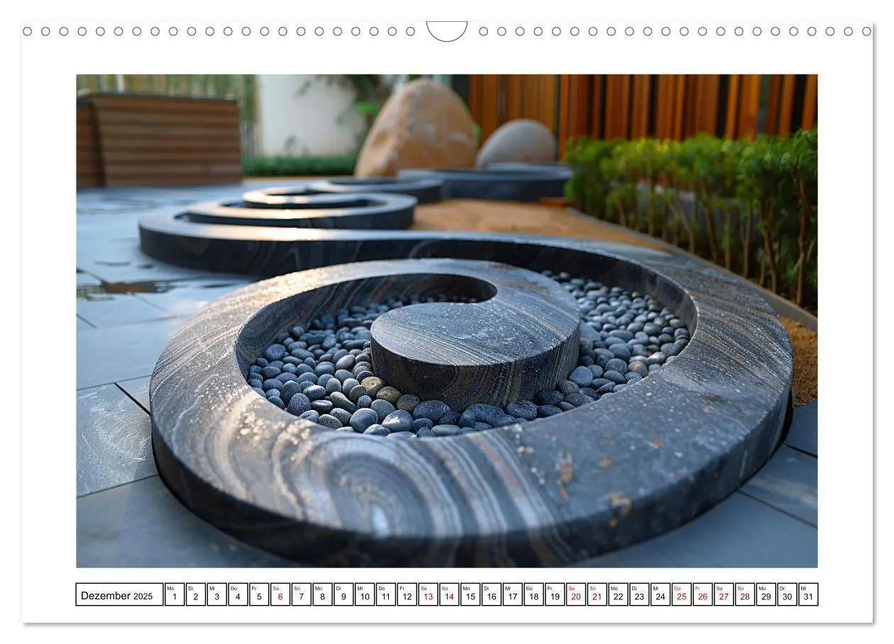 Bild: 9783457137734 | Augenmeditation im Zen Garten (Wandkalender 2025 DIN A3 quer),...