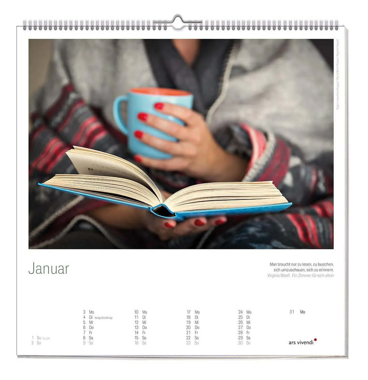 Bild: 9783747207734 | Literarischer Lesen Kalender 2027 | Wandkalender | Vivendi Ars | 12 S.