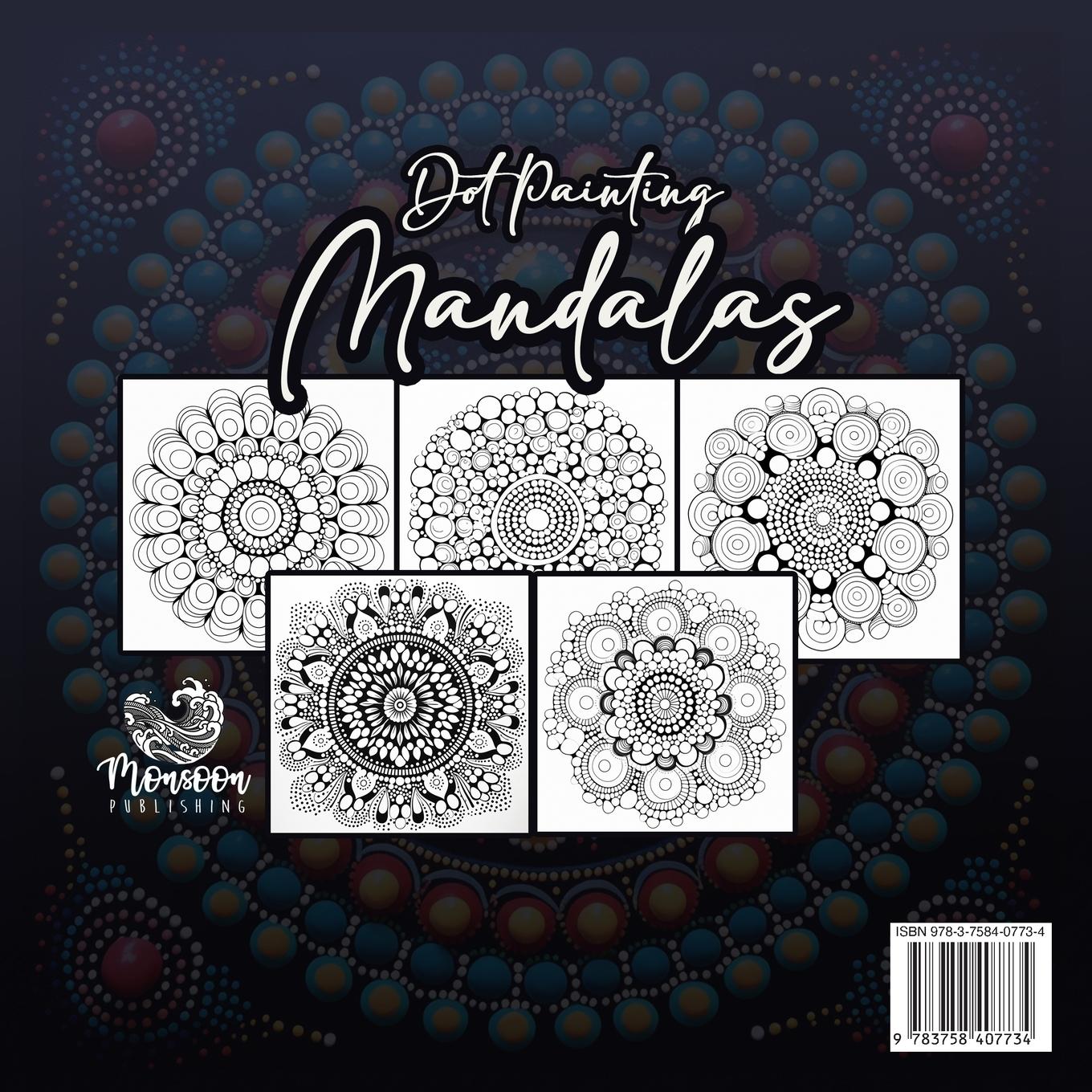 Rückseite: 9783758407734 | Dot Painting Mandala Coloring Book for Adults | Monsoon Publishing