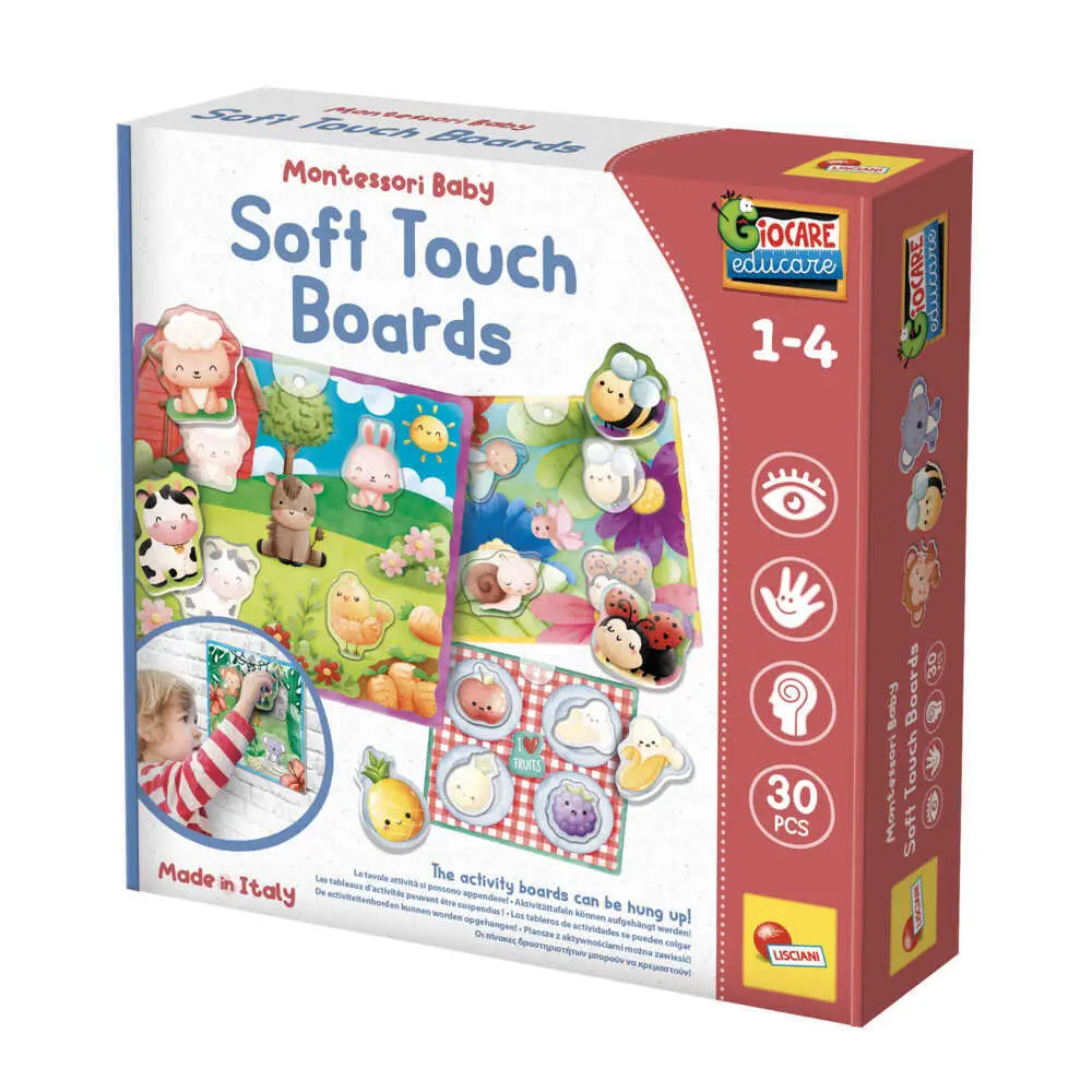 Cover: 8008324107834 | MONTESSORI BABY SOFT fühl Tafeln | Spiel | Kartonschachtel | 107834