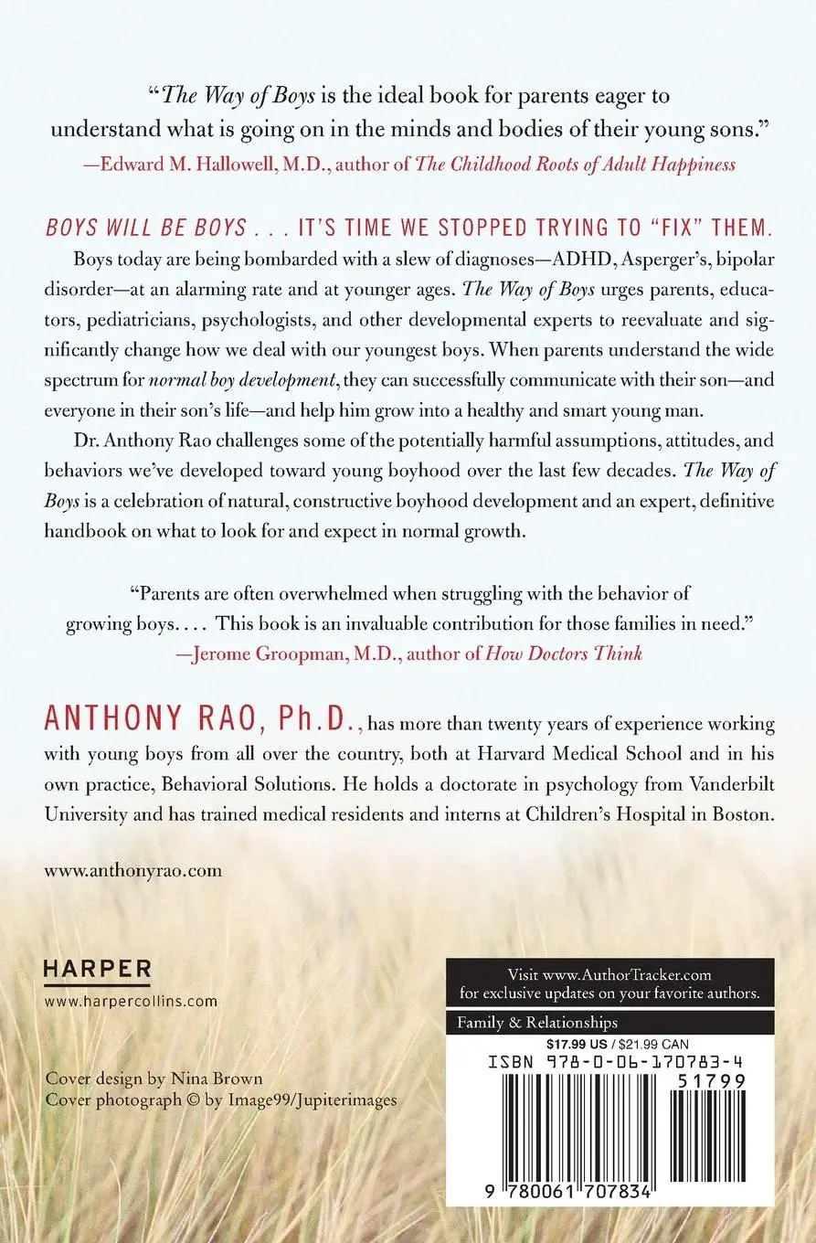 Rückseite: 9780061707834 | The Way of Boys | Anthony Rao (u. a.) | Taschenbuch | Englisch | 2010