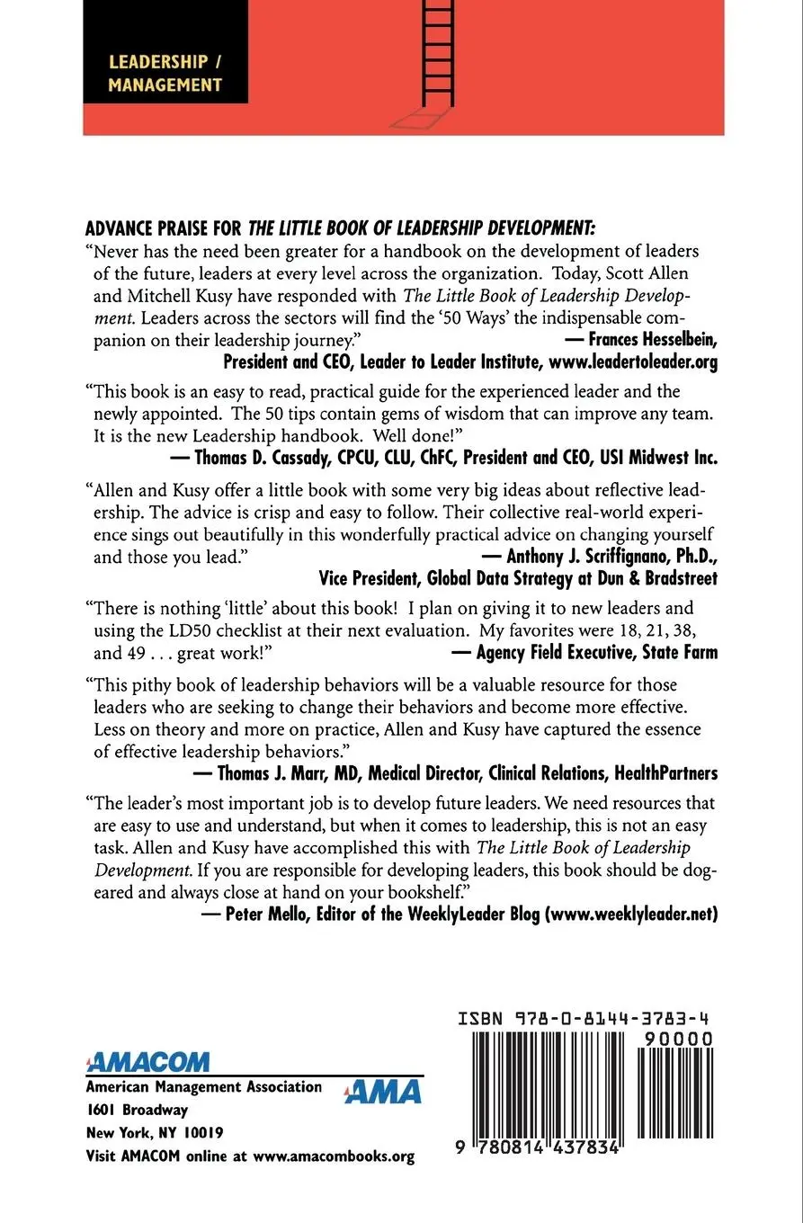 Rückseite: 9780814437834 | The Little Book of Leadership Development | Scott J. Allen (u. a.)