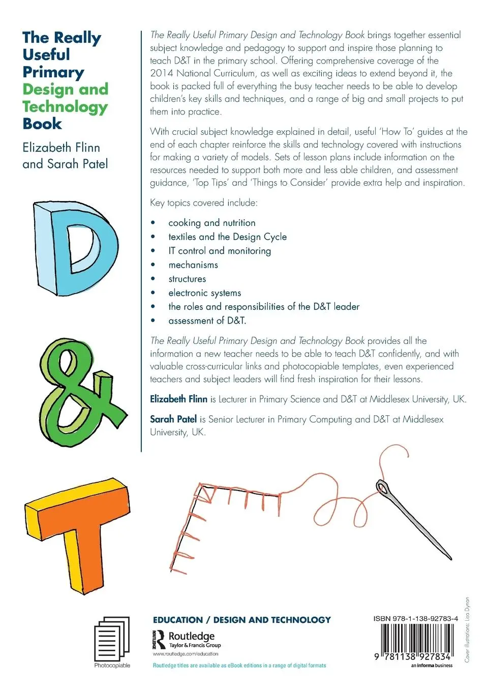 Rückseite: 9781138927834 | The Really Useful Primary Design and Technology Book | Flinn (u. a.)