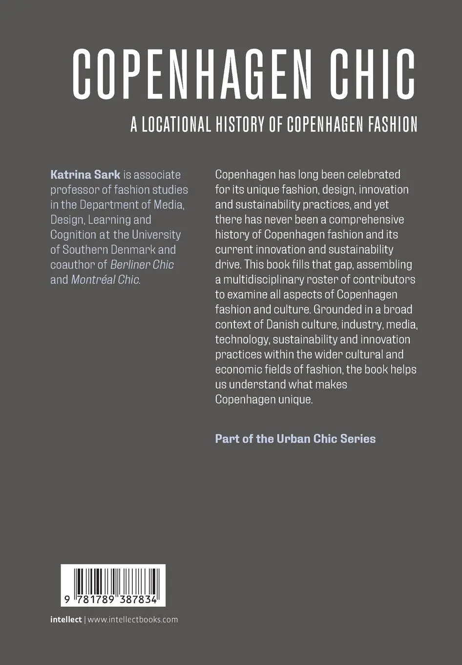 Rückseite: 9781789387834 | Copenhagen Chic | A Locational History of Copenhagen Fashion | Sark