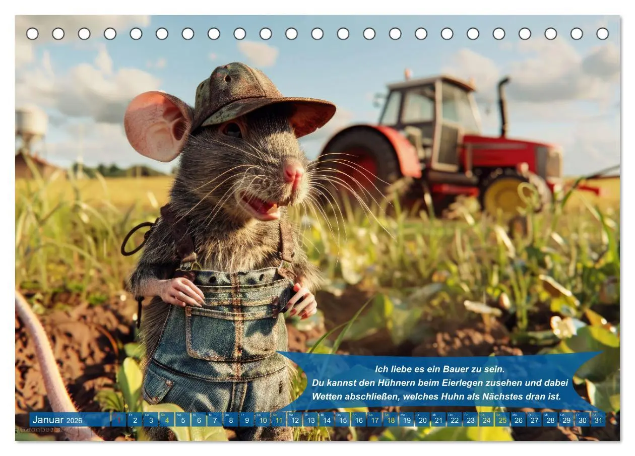 Bild: 9783457367834 | Der tierisch lustige Bauern-Kalender (Tischkalender 2026 DIN A5...