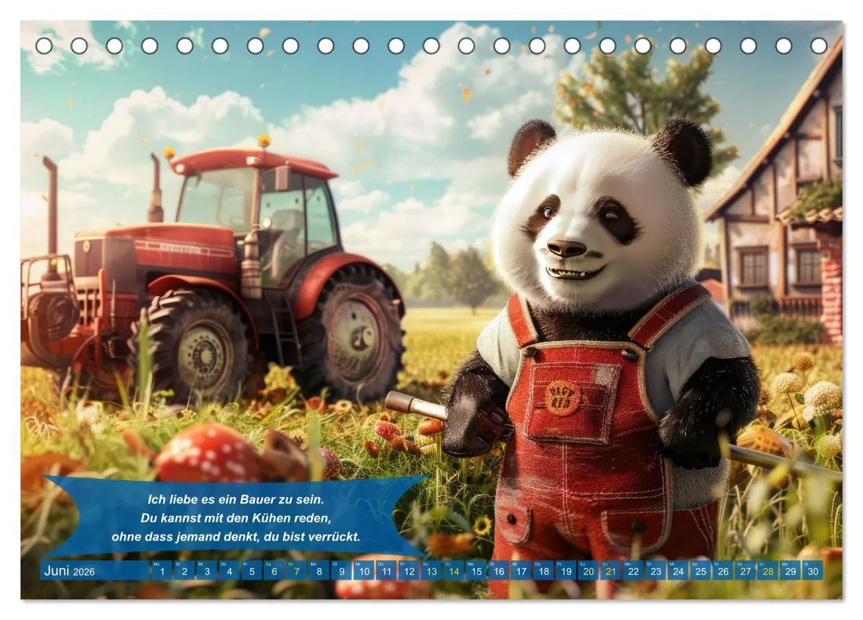 Bild: 9783457367834 | Der tierisch lustige Bauern-Kalender (Tischkalender 2026 DIN A5...