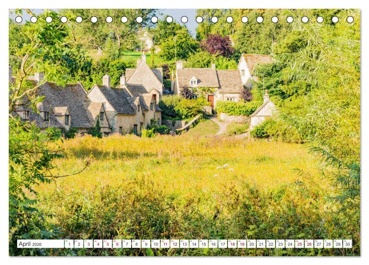 Bild: 9783457747834 | Die englischen Cotswolds (Tischkalender 2026 DIN A5 quer), CALVENDO...