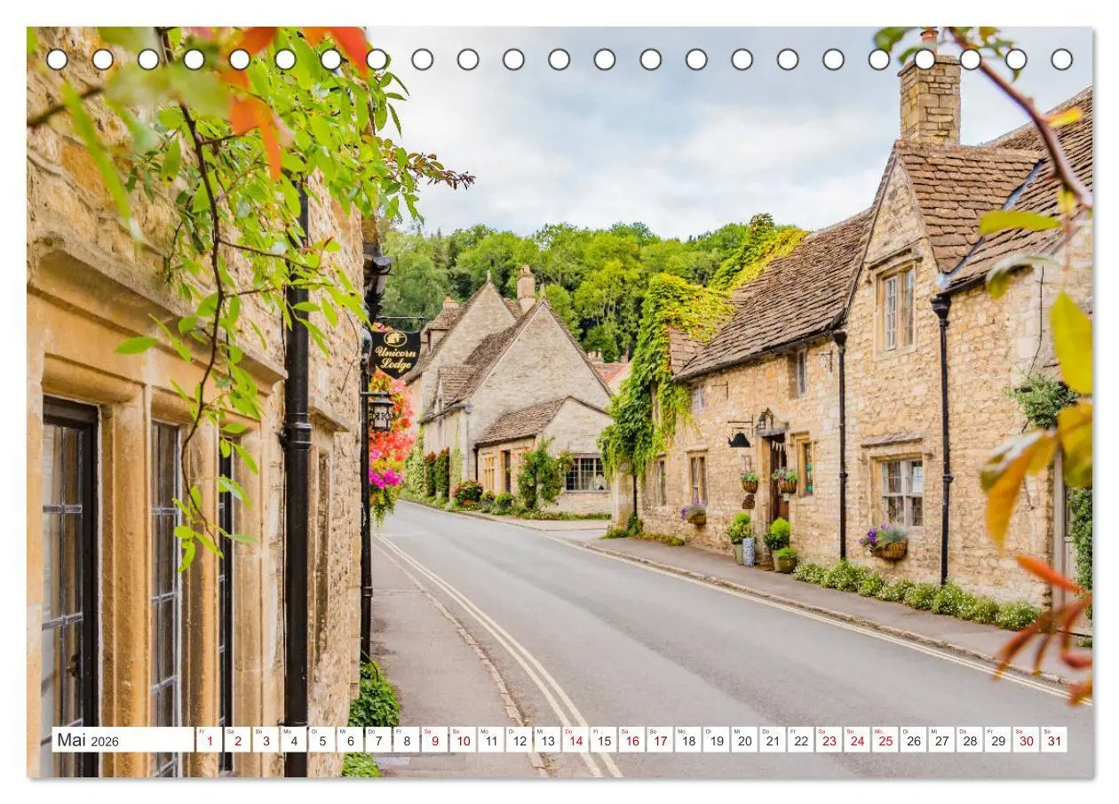 Bild: 9783457747834 | Die englischen Cotswolds (Tischkalender 2026 DIN A5 quer), CALVENDO...