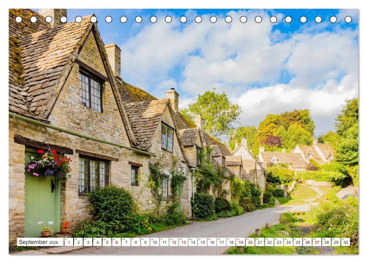 Bild: 9783457747834 | Die englischen Cotswolds (Tischkalender 2026 DIN A5 quer), CALVENDO...