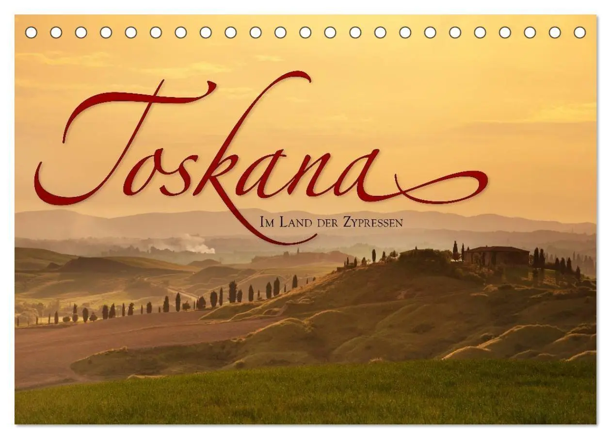 Cover: 9783594127834 | TOSKANA Im Land der Zypressen (Tischkalender 2027 DIN A5 quer),...