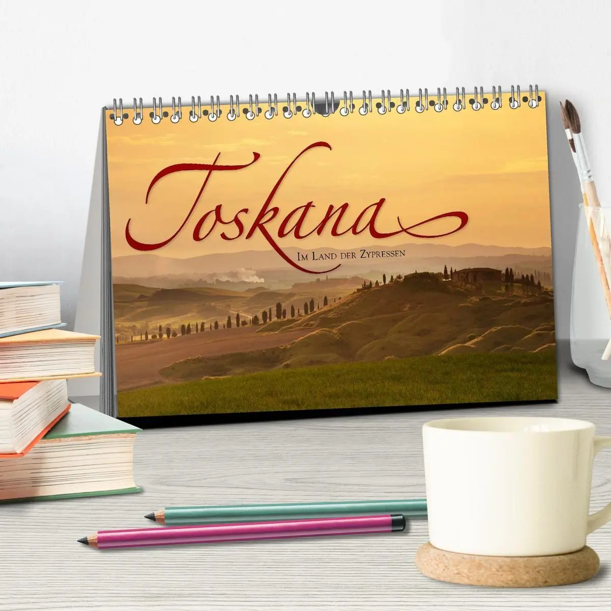 Bild: 9783594127834 | TOSKANA Im Land der Zypressen (Tischkalender 2027 DIN A5 quer),...