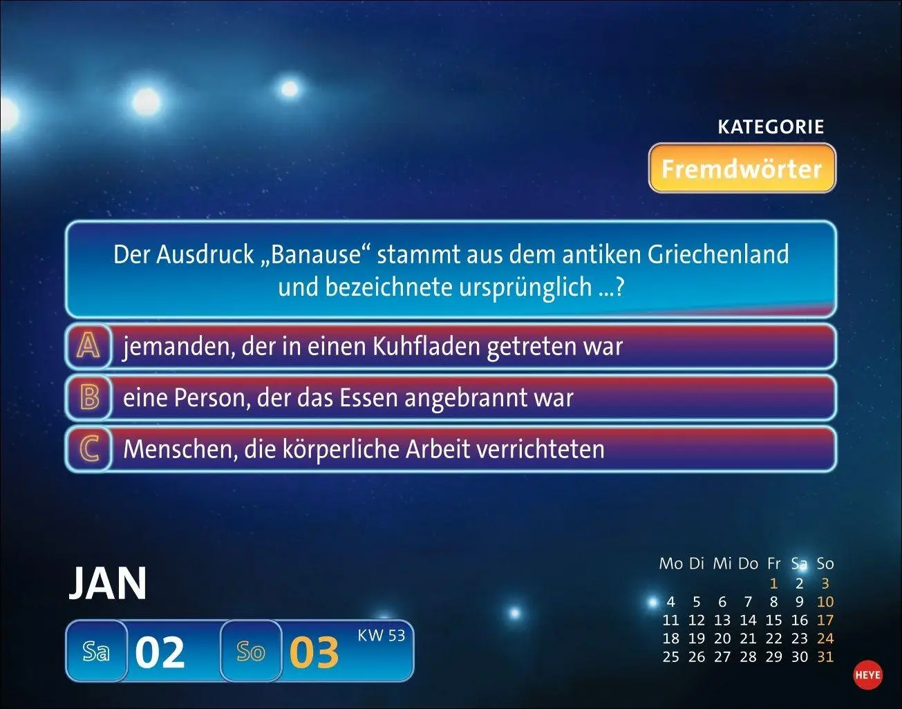 Bild: 9783756417834 | Wer weiß denn sowas? Tagesabreißkalender 2027 | Heye | Kalender | 2027