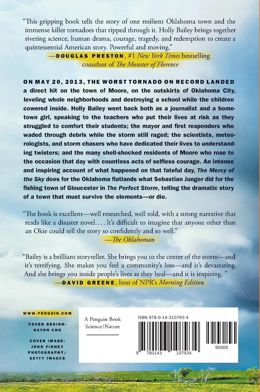 Rückseite: 9780143107934 | The Mercy of the Sky | The Story of a Tornado | Holly Bailey | Buch