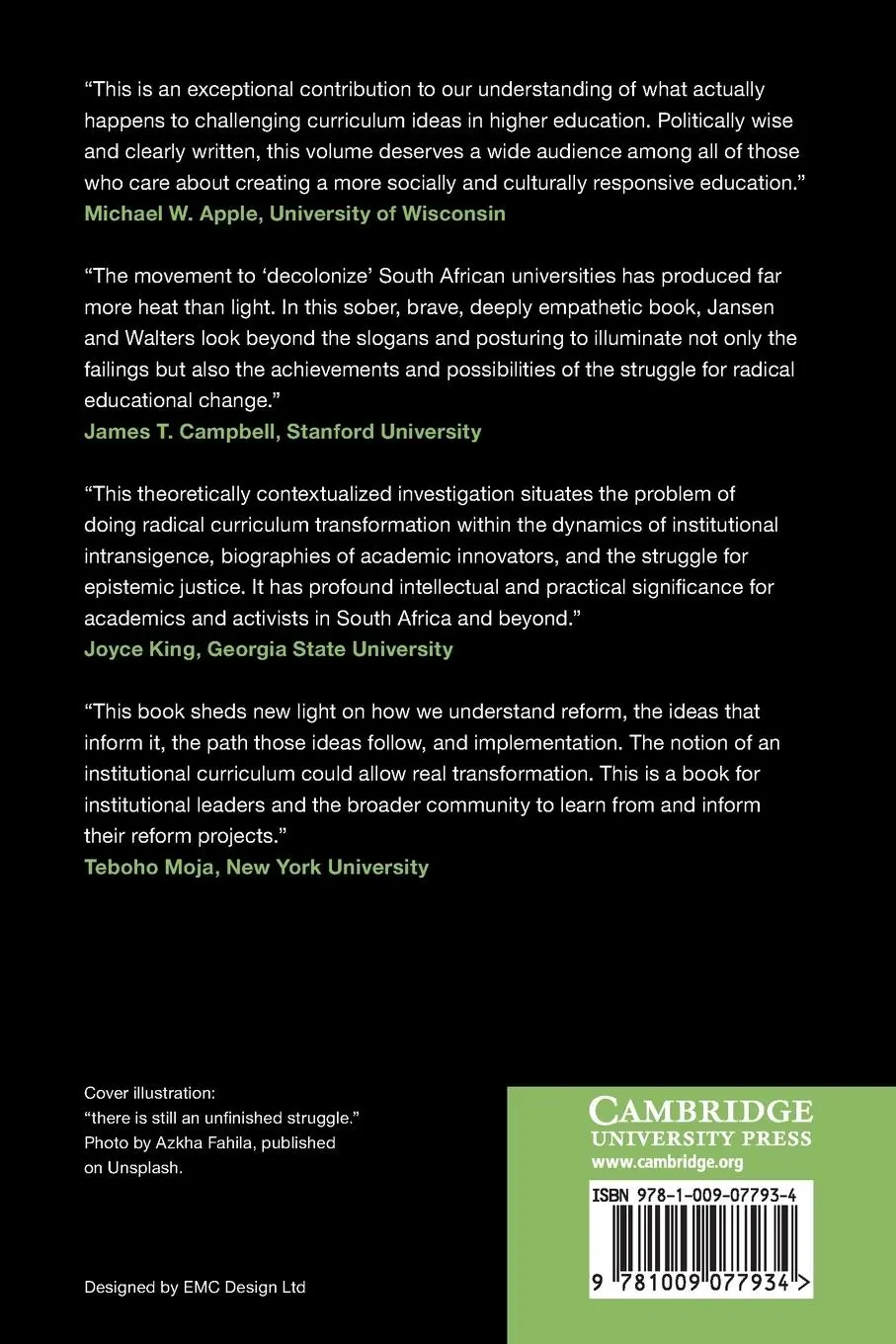 Rückseite: 9781009077934 | The Decolonization of Knowledge | Jonathan D. Jansen (u. a.) | Buch