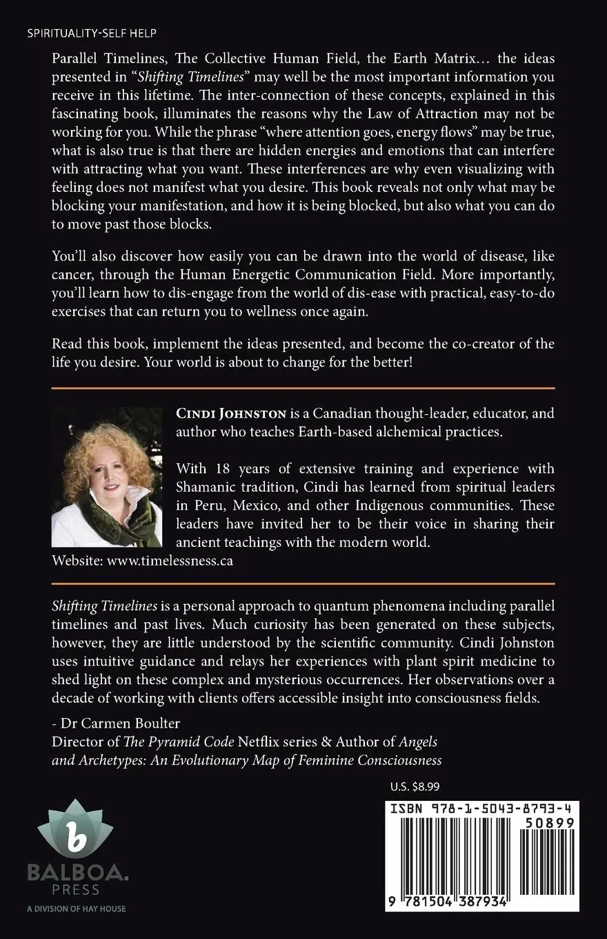 Rückseite: 9781504387934 | Shifting Timelines | Co-Create an Extraordinary Life | Cindi Johnston
