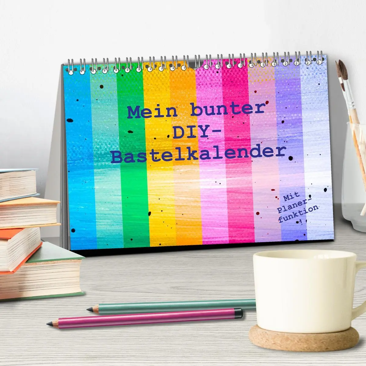 Bild: 9783457667934 | Mein bunter DIY-Bastelkalender (Tischkalender 2026 DIN A5 quer),...