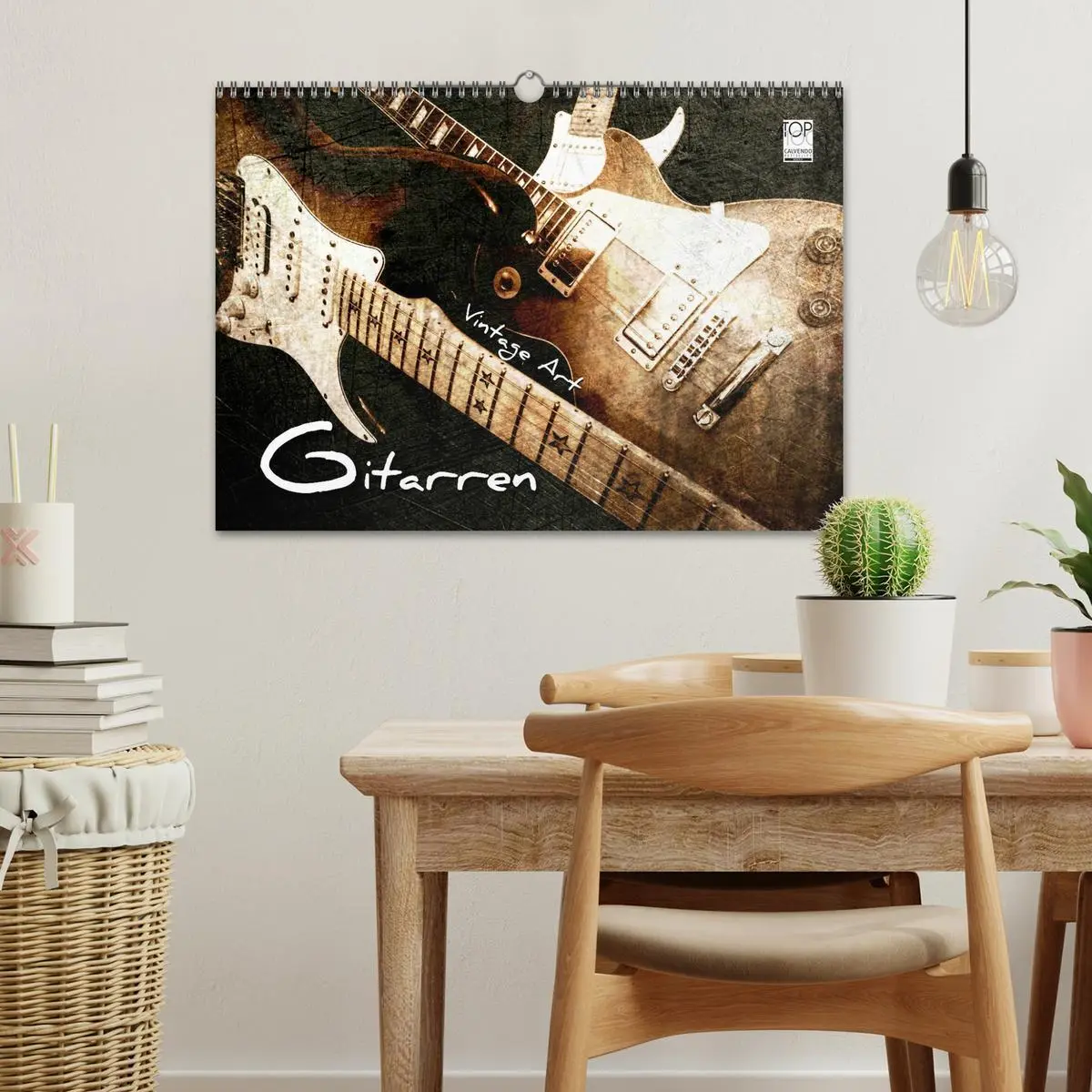 Bild: 9783516137934 | GITARREN Vintage Art (Wandkalender 2026 DIN A3 quer), CALVENDO...