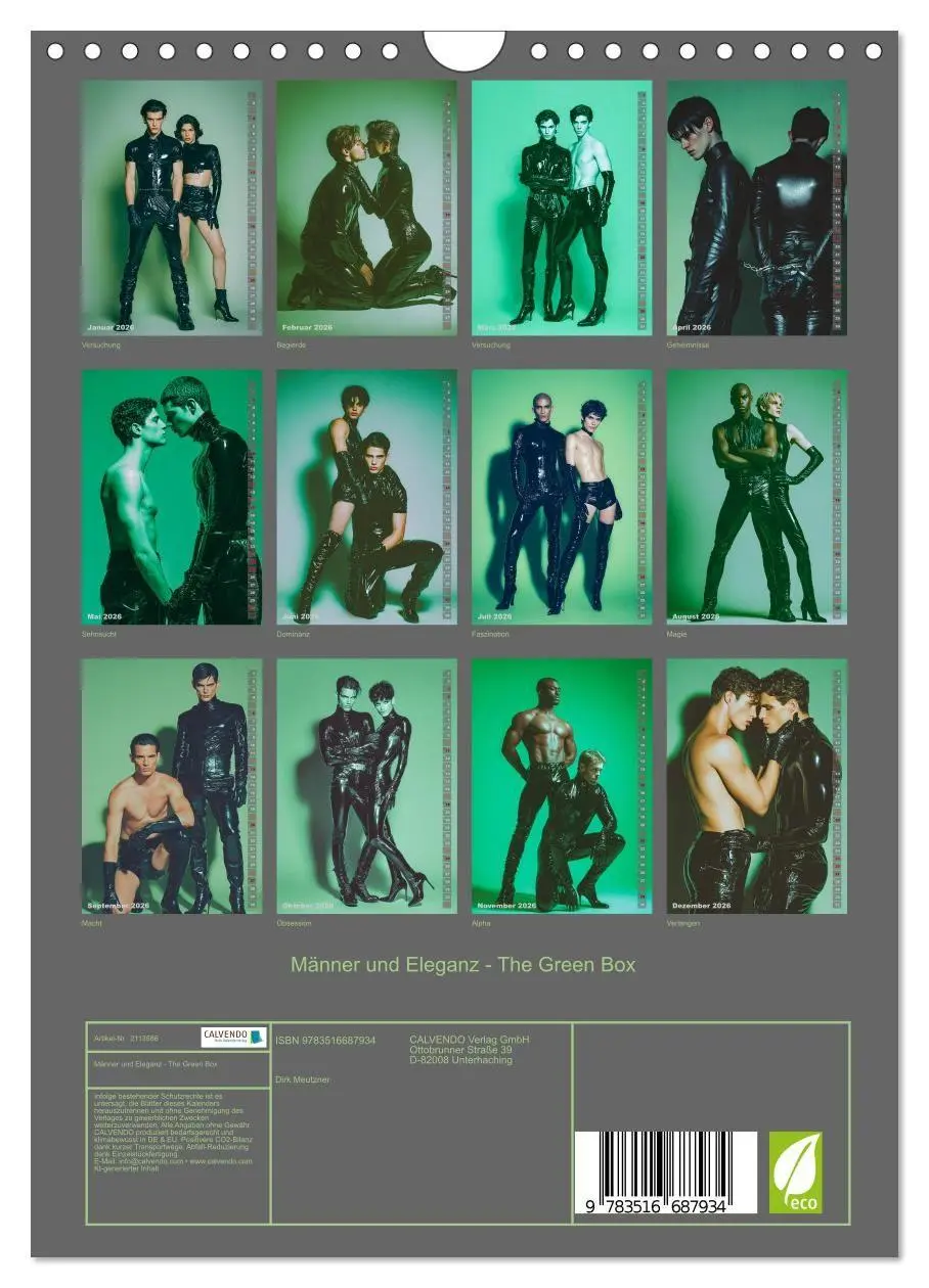 Bild: 9783516687934 | Männer und Eleganz - The Green Box (Wandkalender 2026 DIN A4 hoch),...