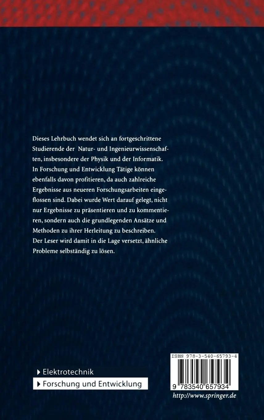 Rückseite: 9783540657934 | Signaltheorie | Modelle und Strukturen | Dietrich Wolf | Buch | xi