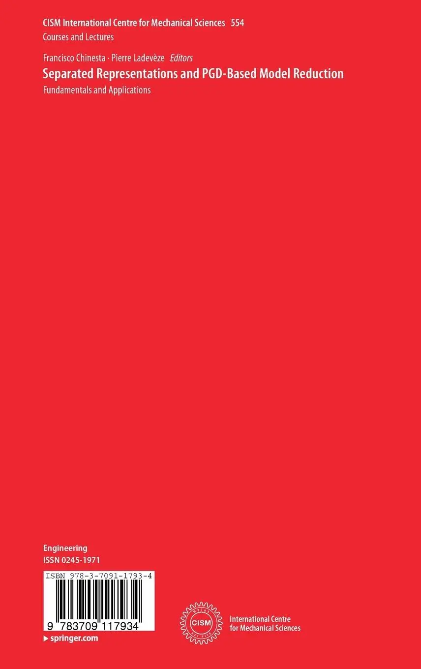 Rückseite: 9783709117934 | Separated Representations and PGD-Based Model Reduction | Buch | vii