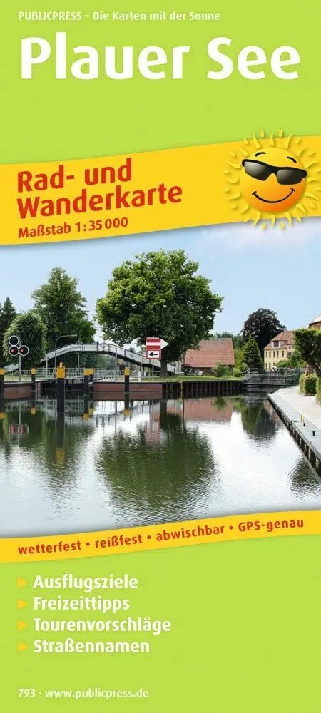 Cover: 9783899207934 | Publicpress Rad- und Wanderkarte Plauer See 1:35.000 | (Land-)Karte