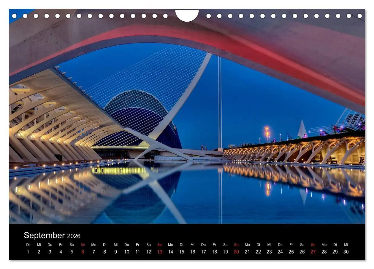Bild: 9783516198034 | Moderne Architektur in Valencia (Wandkalender 2026 DIN A4 quer),...