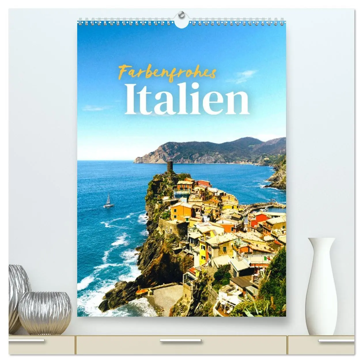 Cover: 9783516338034 | Farbenfrohes Italien (hochwertiger Premium Wandkalender 2026 DIN A2...
