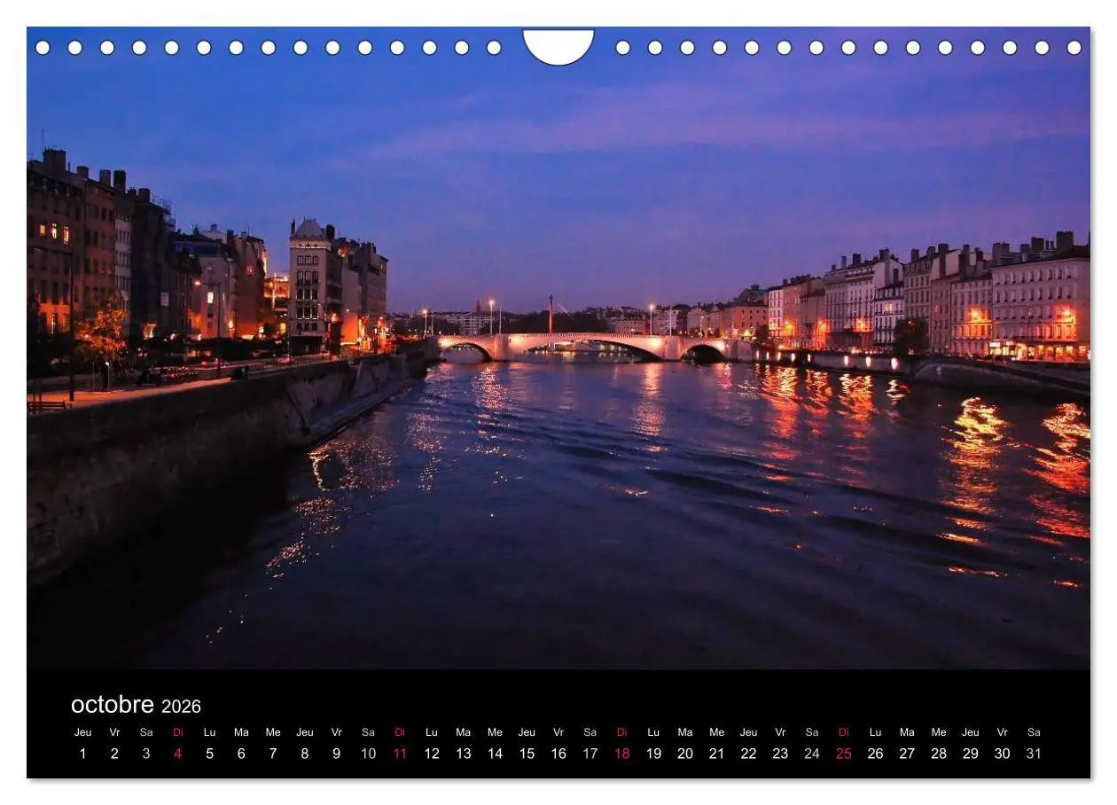 Bild: 9783516578034 | Lyon Magie de la lumière (Calendrier mural 2026 DIN A4 vertical),...