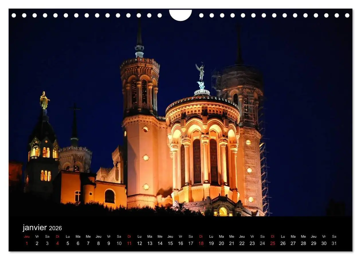 Bild: 9783516578034 | Lyon Magie de la lumière (Calendrier mural 2026 DIN A4 vertical),...