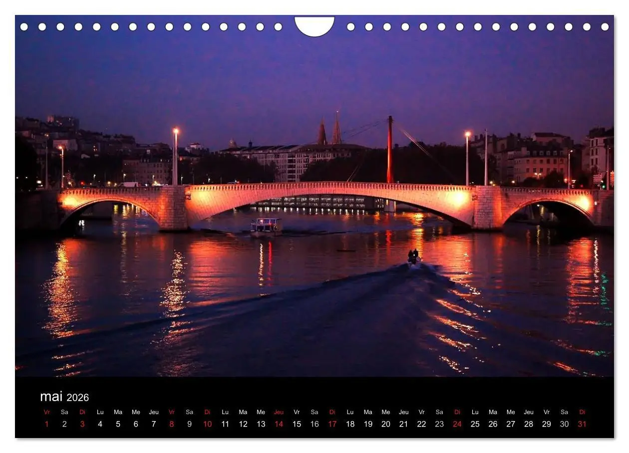 Bild: 9783516578034 | Lyon Magie de la lumière (Calendrier mural 2026 DIN A4 vertical),...