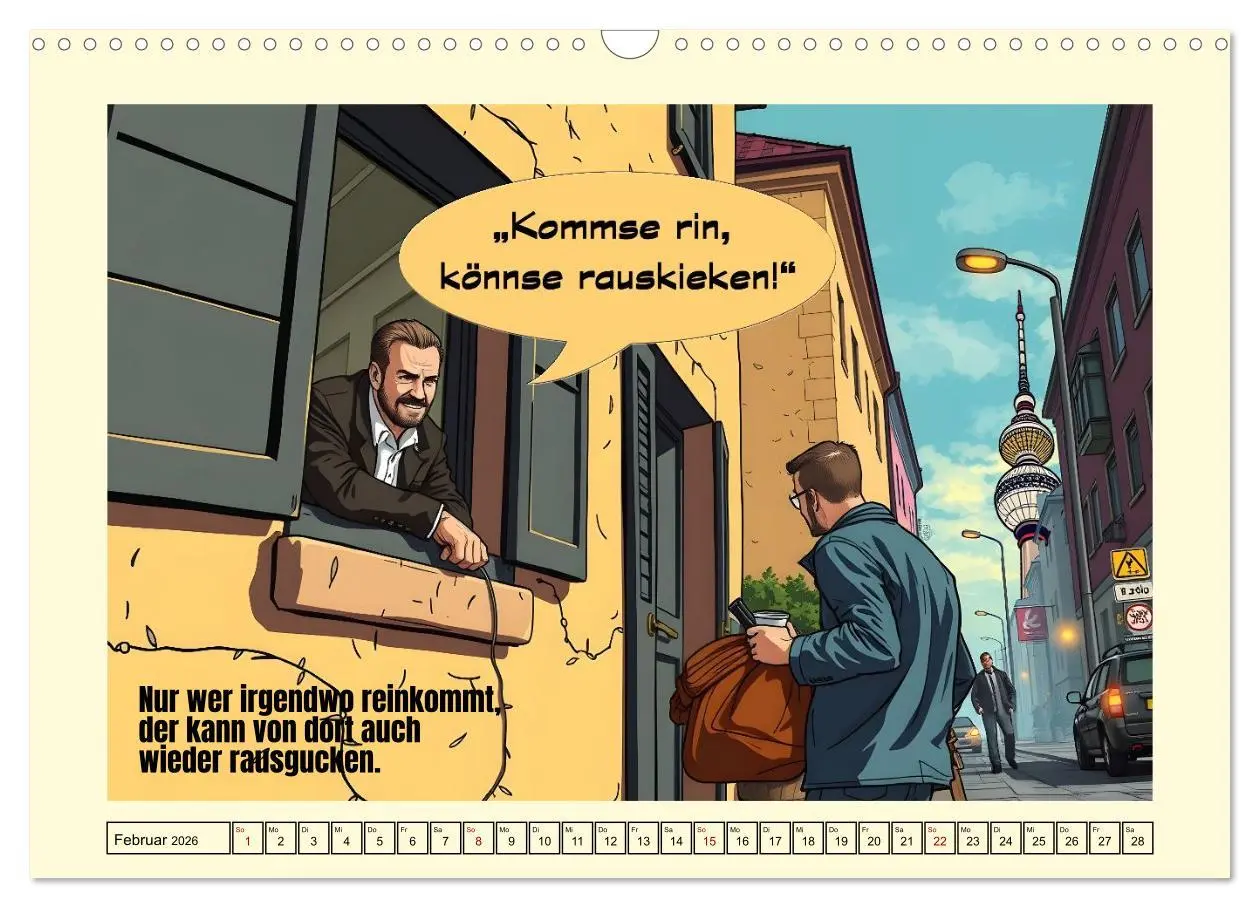Bild: 9783516648034 | Liebenswerte Berliner Mundart (Wandkalender 2026 DIN A3 quer),...