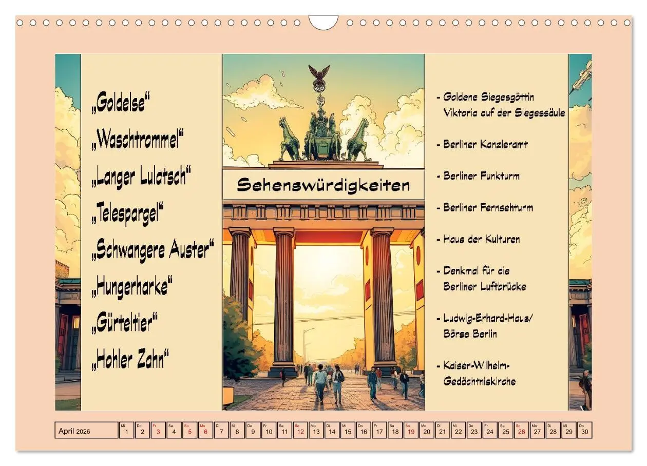 Bild: 9783516648034 | Liebenswerte Berliner Mundart (Wandkalender 2026 DIN A3 quer),...
