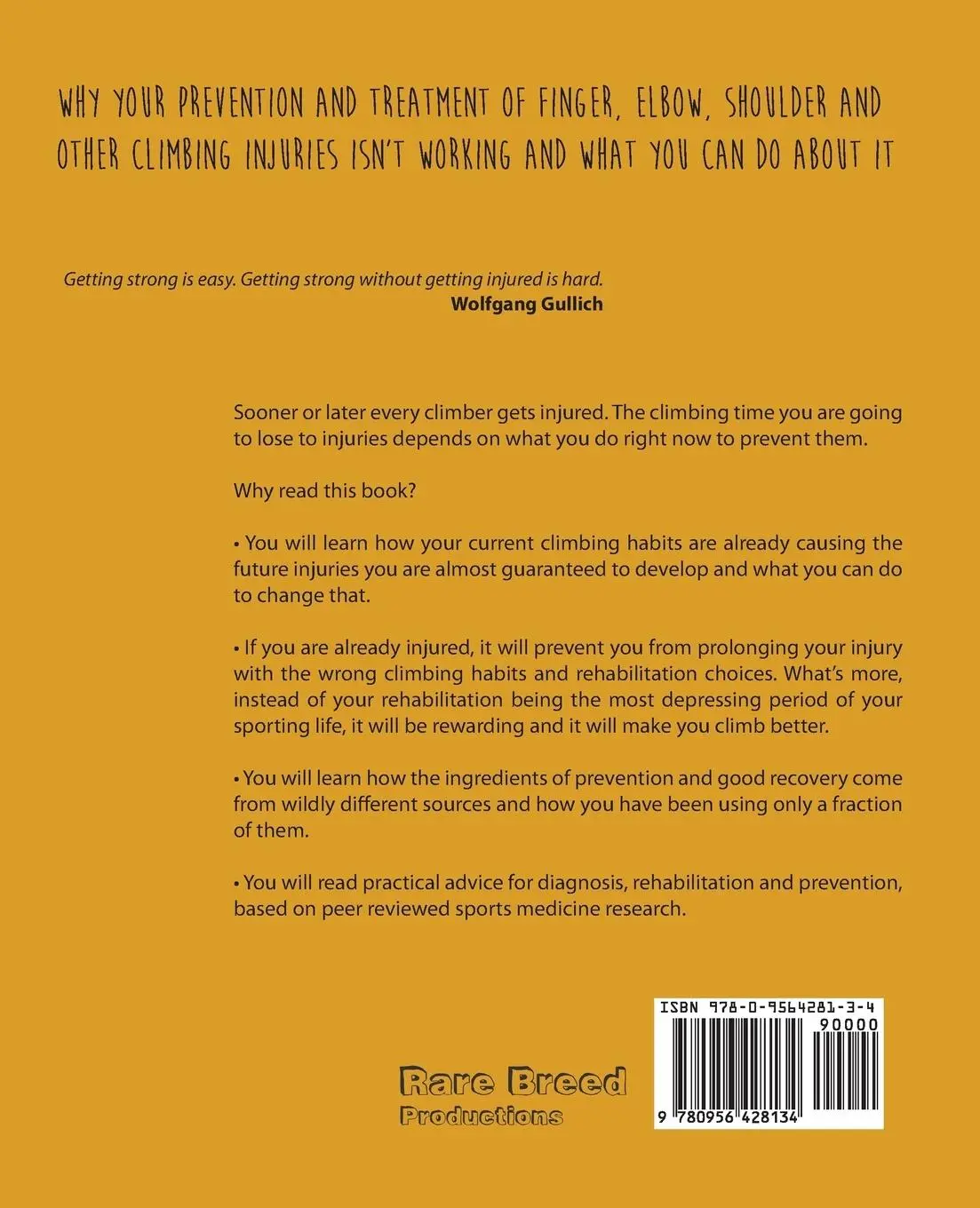 Rückseite: 9780956428134 | Make or Break | Don't Let Climbing Injuries Dictate Your Success