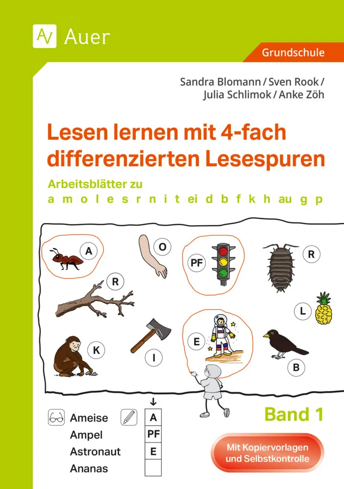 Cover: 9783403088134 | Lesen lernen mit 4-fach differenzierten Lesespuren | Blomann (u. a.)