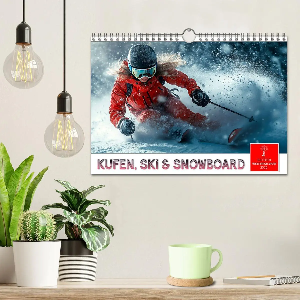Bild: 9783457308134 | Kufen, Ski &amp; Snowboard (Wandkalender 2026 DIN A4 quer), CALVENDO...